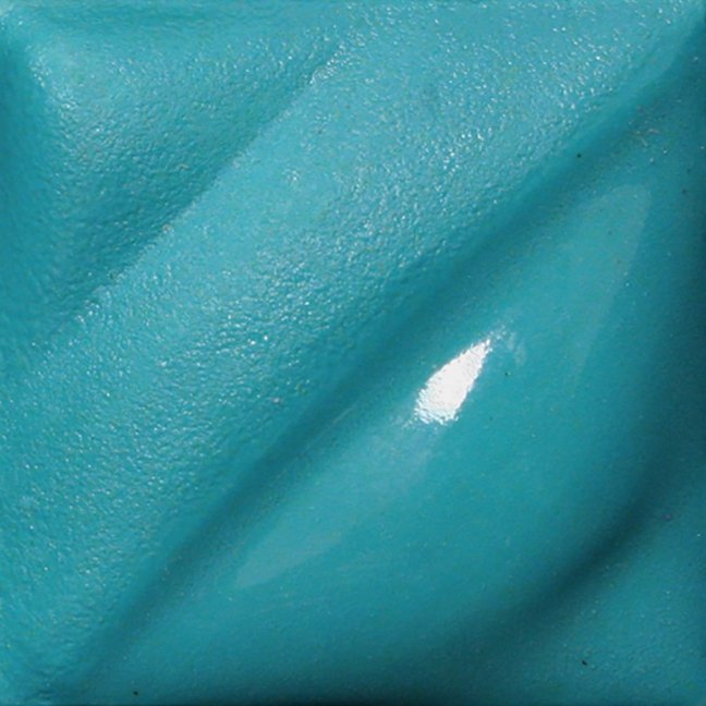 V327 - podglazurní barva Amaco Velvet, turquoise blue, bledá modro-zelená, 0,472 l